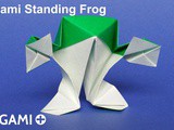 Origami Standing Frog