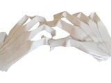 A pair of spooky Origami Skeleton Hands
