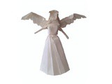 An Origami Angel to Top your Christmas Tree