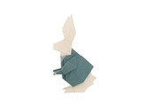An Origami Rabbit in Wonderland