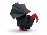 An Origami Turkey Ahead of Thanksgiving