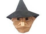 Fold an Origami Witch for Halloween