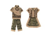 His and Hers Money Origami Clothes