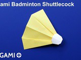 Origami Badminton Shuttlecock