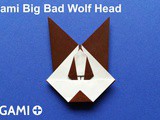 Origami Big Bad Wolf Head