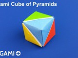 Origami Cube of Pyramids