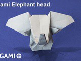 Origami Elephant head