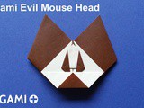 Origami Evil Mouse Head