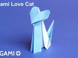 Origami Love Cat