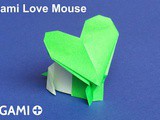 Origami Love Mouse