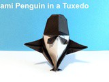 Origami Penguin in a Tuxedo