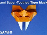 Origami Saber-Toothed Tiger Mask