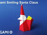 Origami Smiling Santa Claus