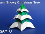 Origami Snowy Christmas Tree